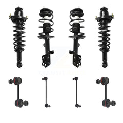 Transit Auto KSS-107848 Suspension Strut and Coil Spring Assembly for 2010 Pontiac Vibe - Front and Rear