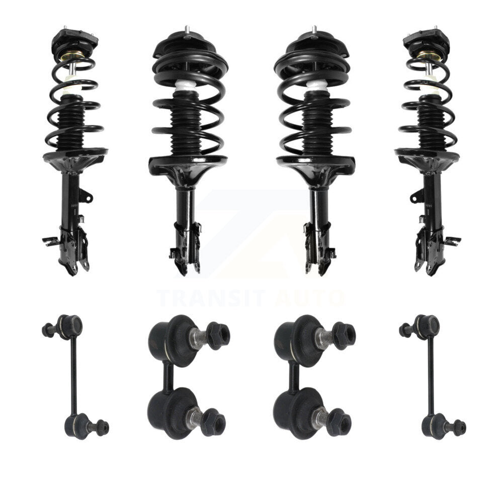 Transit Auto KSS-107855 Suspension Strut and Coil Spring Assembly for 2001-2006 Hyundai Elantra - Front and Rear