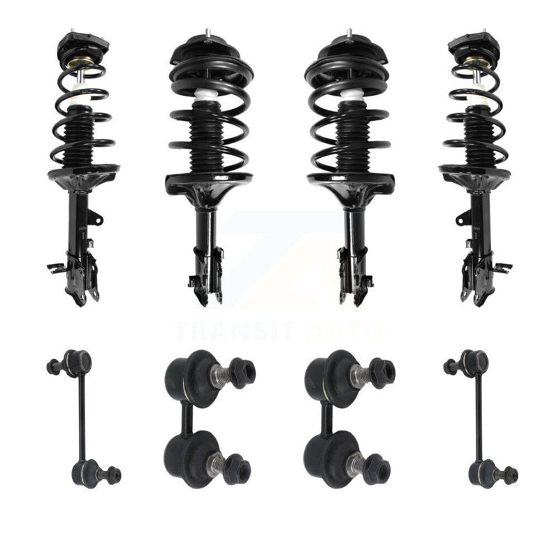 Transit Auto KSS-107855 Suspension Strut and Coil Spring Assembly for 2001-2006 Hyundai Elantra - Front and Rear