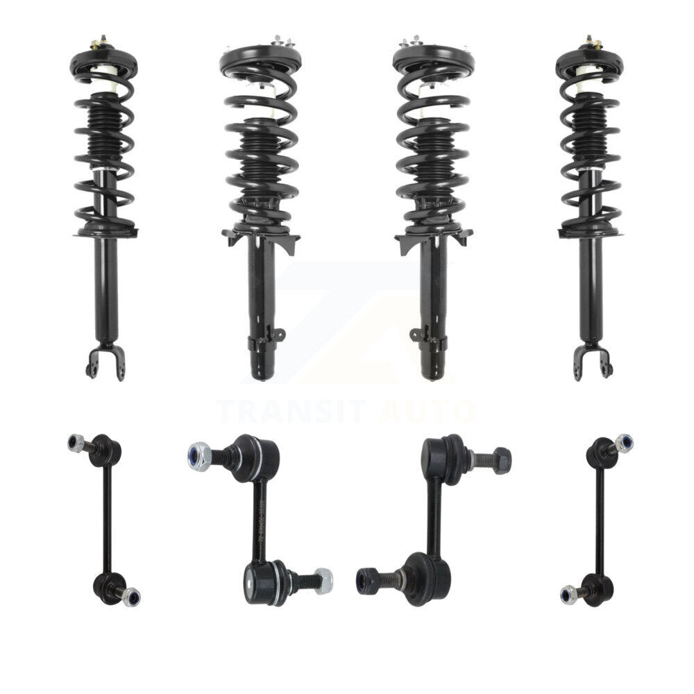 Transit Auto KSS-107858 Suspension Strut and Coil Spring Assembly for 2009-2014 Acura TSX - Front and Rear