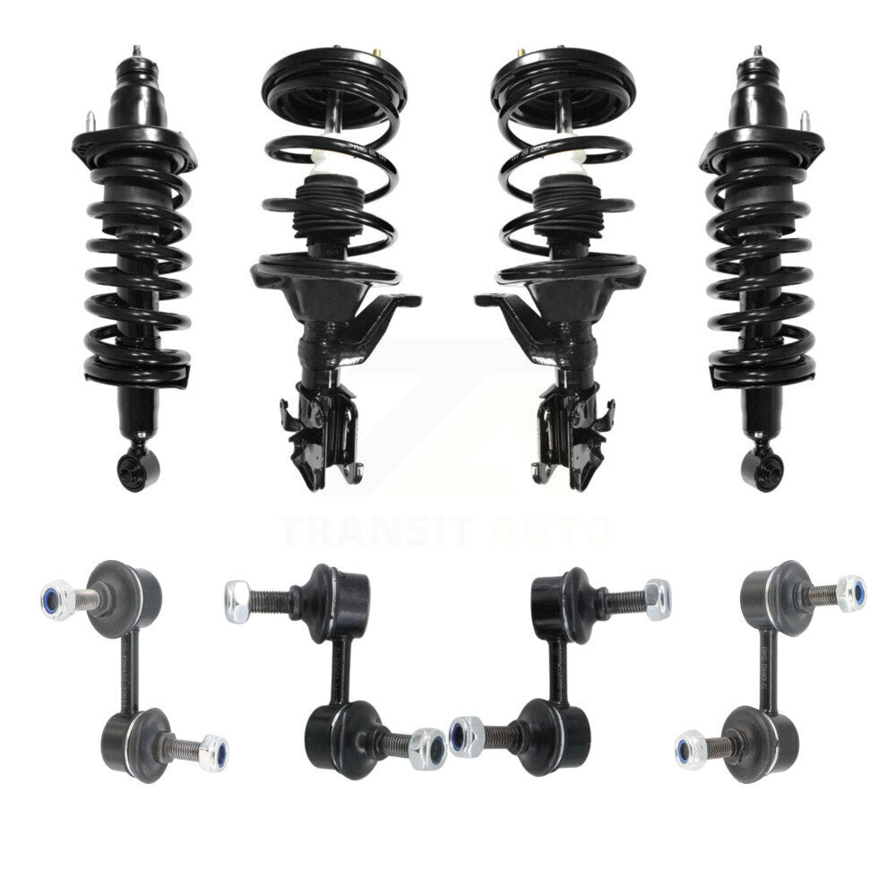 Transit Auto KSS-107859 Suspension Strut and Coil Spring Assembly for 2001-2005 Honda Civic, Acura EL - Front and Rear