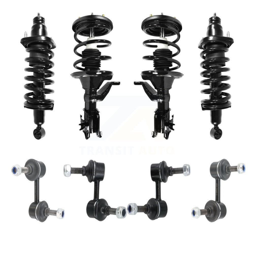 Transit Auto KSS-107860 Suspension Strut and Coil Spring Assembly for 2003-2005 Honda Civic - Front and Rear