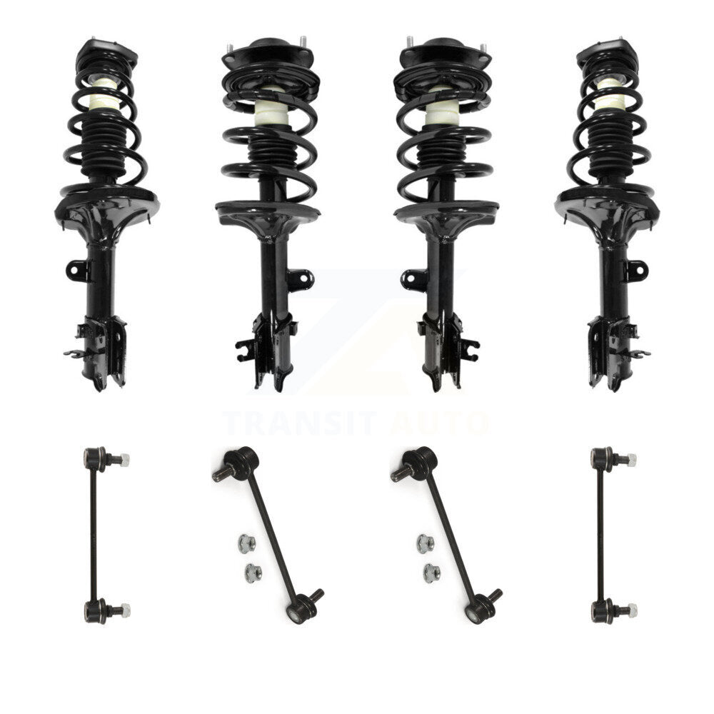 Transit Auto KSS-107861 Suspension Strut and Coil Spring Assembly for 2005-2010 Hyundai Tucson, Kia Sportage - Front and Rear