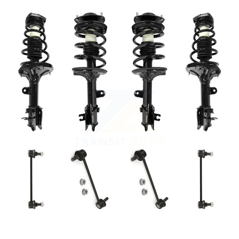 Transit Auto KSS-107861 Suspension Strut and Coil Spring Assembly for 2005-2010 Hyundai Tucson, Kia Sportage - Front and Rear