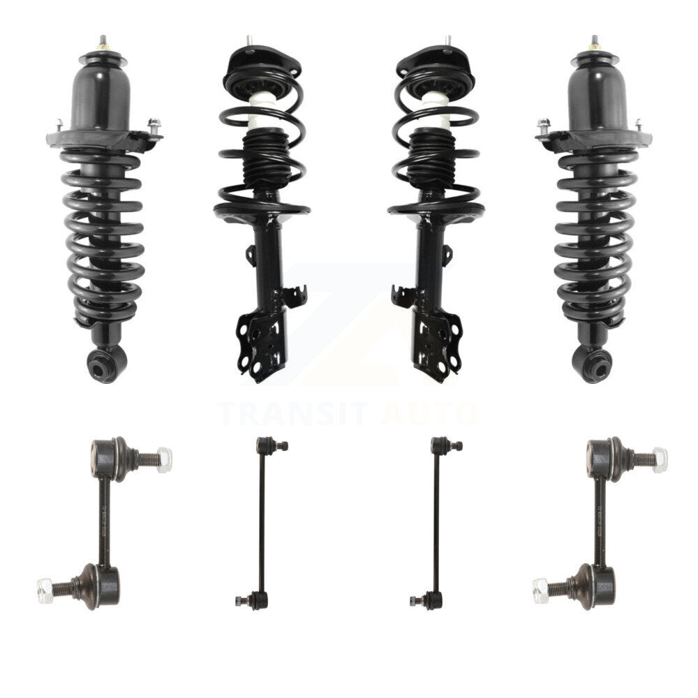 Transit Auto KSS-107863 Suspension Strut and Coil Spring Assembly for 2009-2013 Pontiac Vibe, Toyota Matrix - Front and Rear