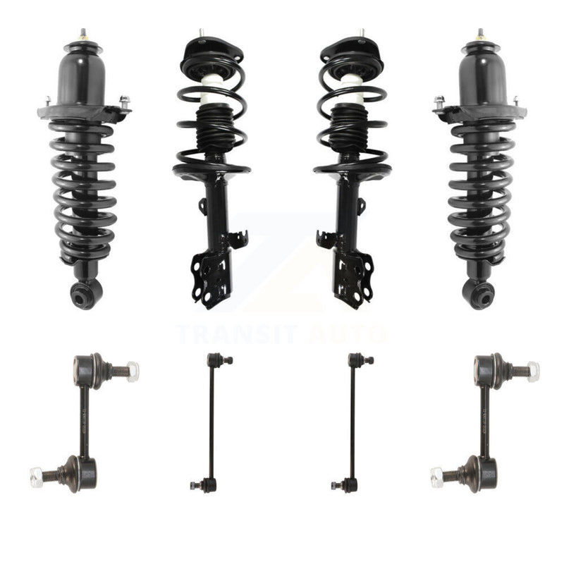 Transit Auto KSS-107863 Suspension Strut and Coil Spring Assembly for 2009-2013 Pontiac Vibe, Toyota Matrix - Front and Rear