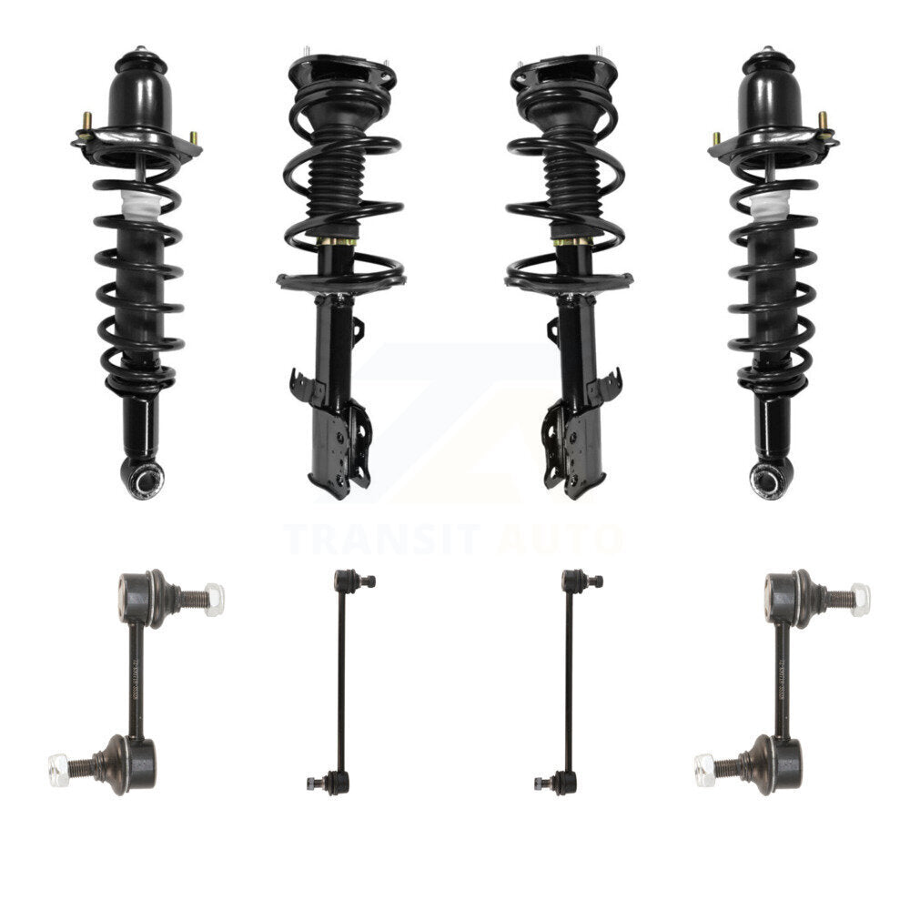 Transit Auto KSS-107864 Suspension Strut and Coil Spring Assembly for 2003-2006 Toyota Corolla - Front and Rear