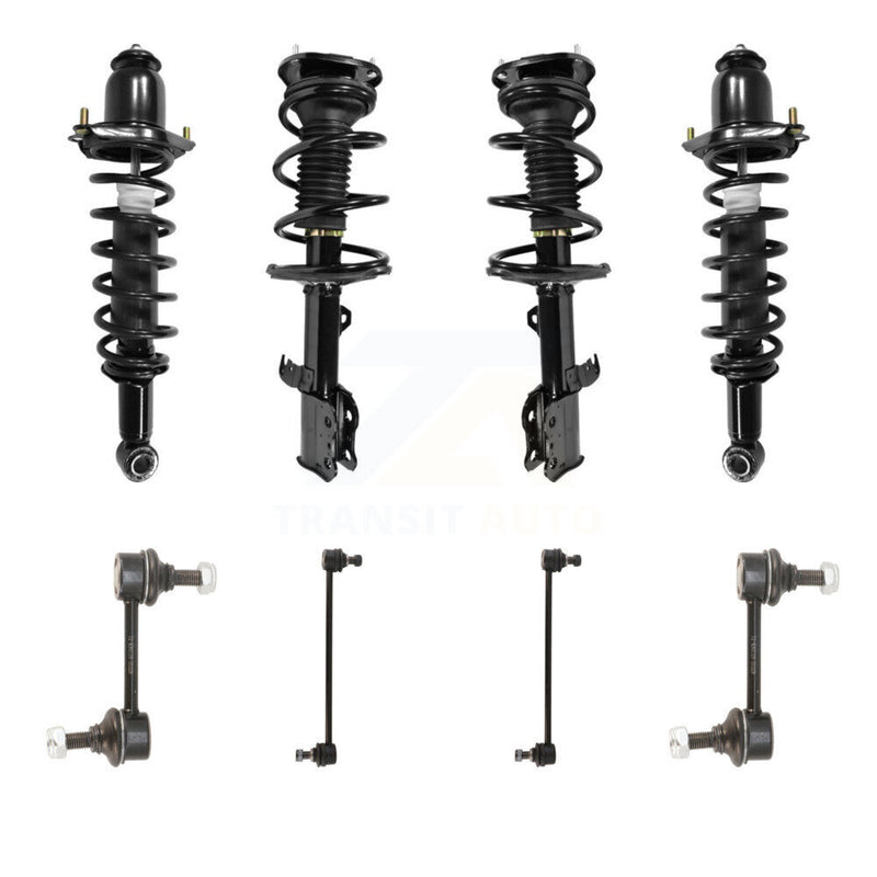 Transit Auto KSS-107864 Suspension Strut and Coil Spring Assembly for 2003-2006 Toyota Corolla - Front and Rear