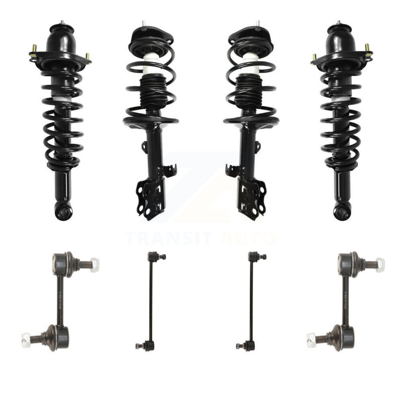 Transit Auto KSS-107865 Suspension Strut and Coil Spring Assembly for 2010 Pontiac Vibe - Front and Rear