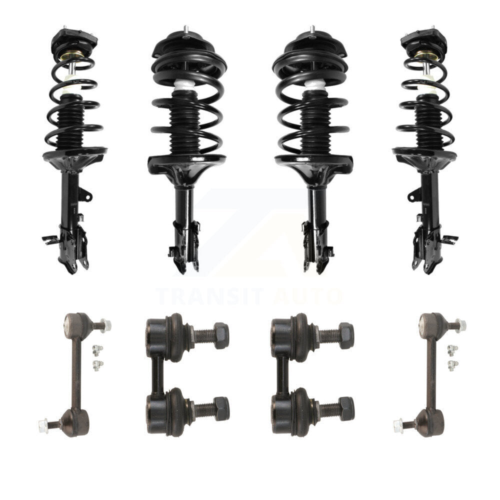Transit Auto KSS-107866 Suspension Strut and Coil Spring Assembly for 2001-2006 Hyundai Elantra - Front and Rear