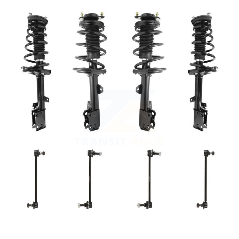 Transit Auto KSS-107868 Suspension Strut and Coil Spring Assembly for 2009-2012 Toyota Venza - Front and Rear