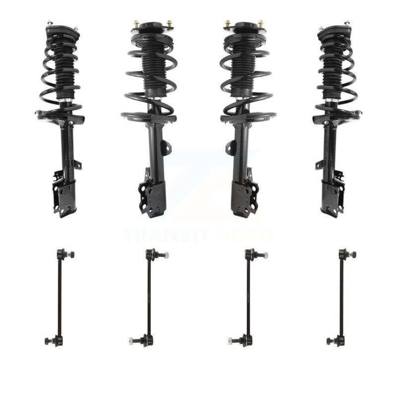 Transit Auto KSS-107868 Suspension Strut and Coil Spring Assembly for 2009-2012 Toyota Venza - Front and Rear