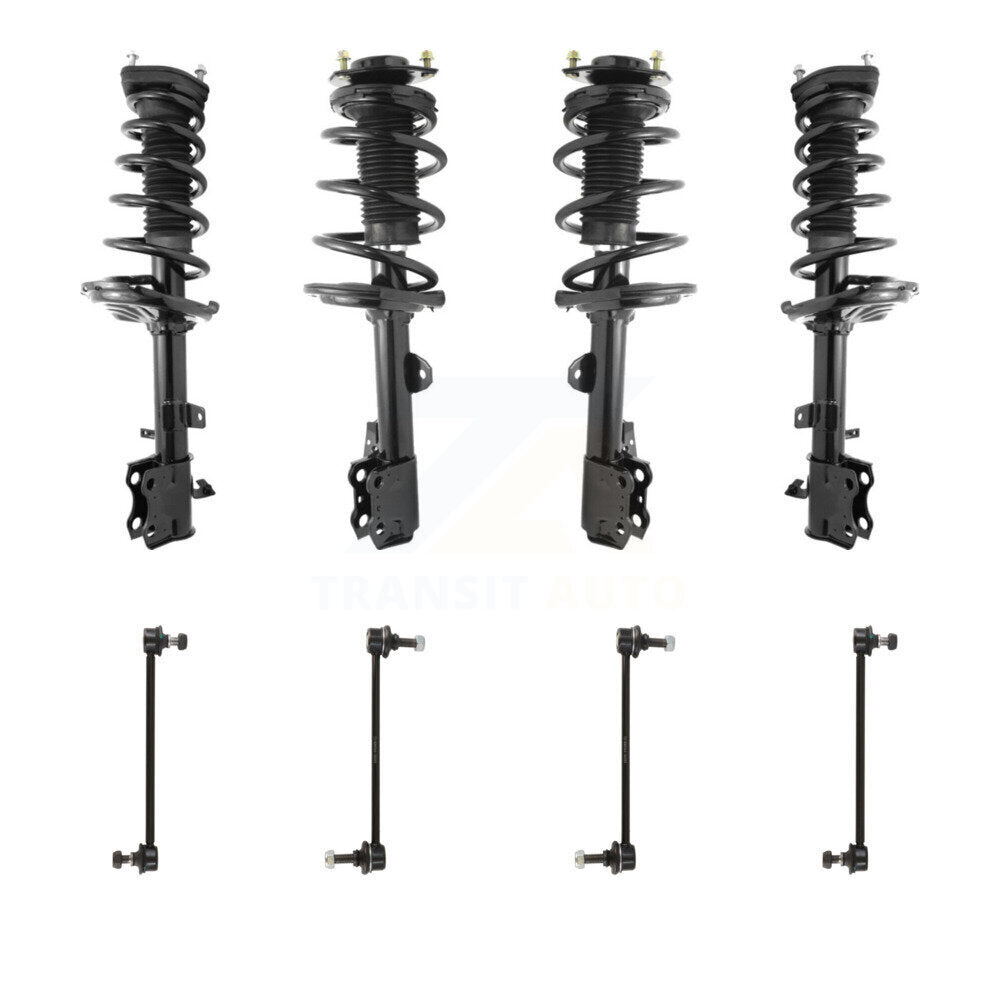Transit Auto KSS-107869 Suspension Strut and Coil Spring Assembly for 2009-2012 Toyota Venza - Front and Rear