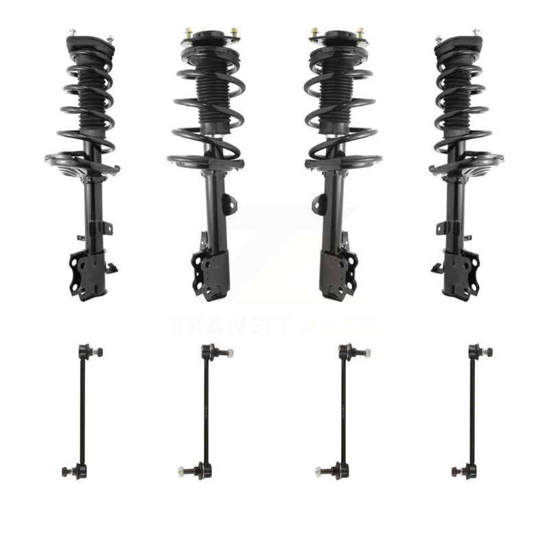 Transit Auto KSS-107869 Suspension Strut and Coil Spring Assembly for 2009-2012 Toyota Venza - Front and Rear