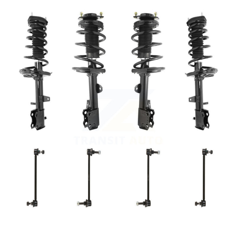 Transit Auto KSS-107870 Suspension Strut and Coil Spring Assembly for 2013-2016 Toyota Venza - Front and Rear