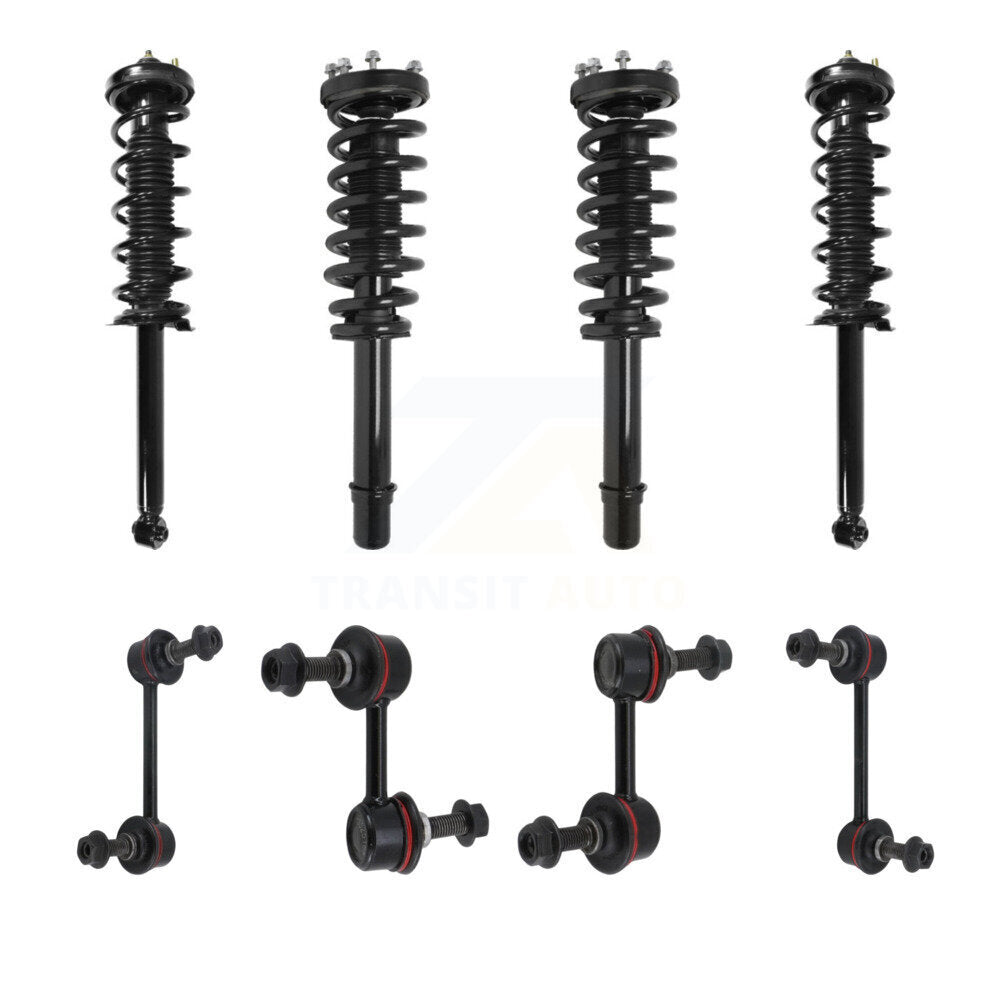 Transit Auto KSS-107978 Suspension Strut and Coil Spring Assembly for 2004-2006 Acura TL - Front and Rear