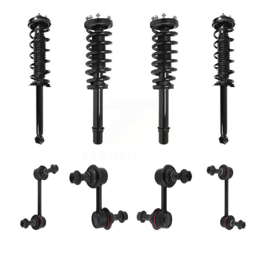 Transit Auto KSS-107979 Suspension Strut and Coil Spring Assembly for 2007-2008 Acura TL - Front and Rear