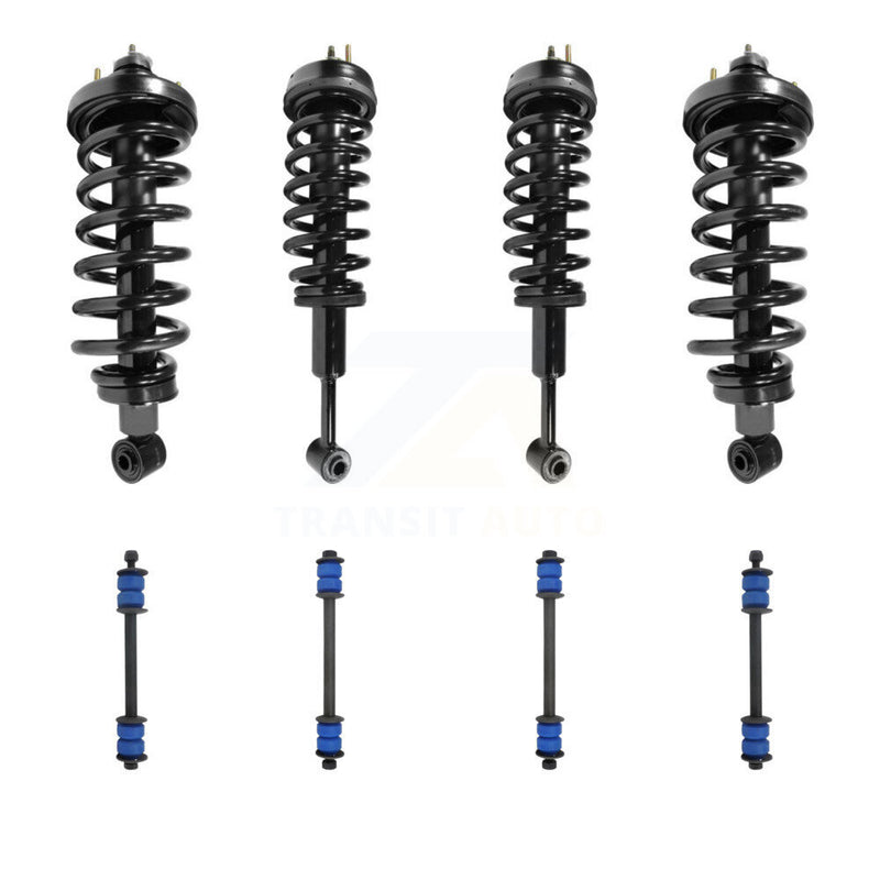 Transit Auto KSS-107980 Suspension Strut and Coil Spring Assembly for 2006-2010 Mercury Mountaineer - Front and Rear