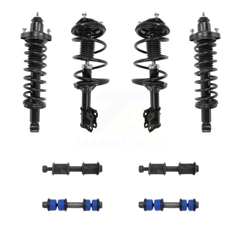 Transit Auto KSS-107984 Suspension Strut and Coil Spring Assembly for 2002-2005 Mitsubishi Lancer - Front and Rear