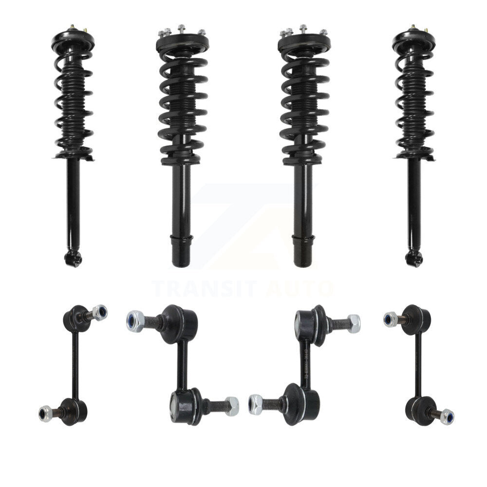 Transit Auto KSS-107985 Suspension Strut and Coil Spring Assembly for 2004-2006 Acura TL - Front and Rear