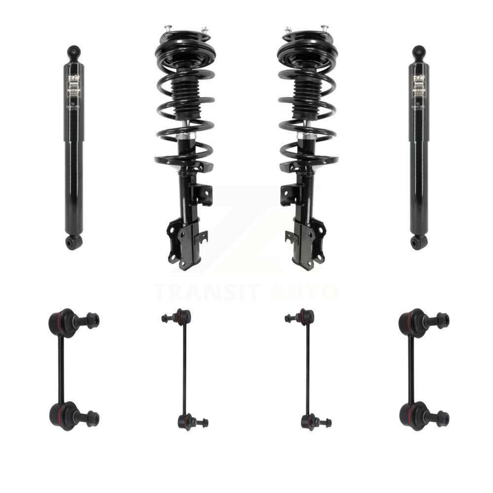 Transit Auto KSS-108249 Suspension Strut and Coil Spring Assembly for 2010-2013 Ford Transit Connect - Front and Rear