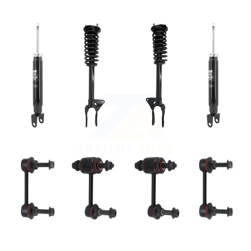 Transit Auto KSS-108251 Suspension Strut and Coil Spring Assembly for 2022 Jeep Grand Cherokee WK - Front and Rear