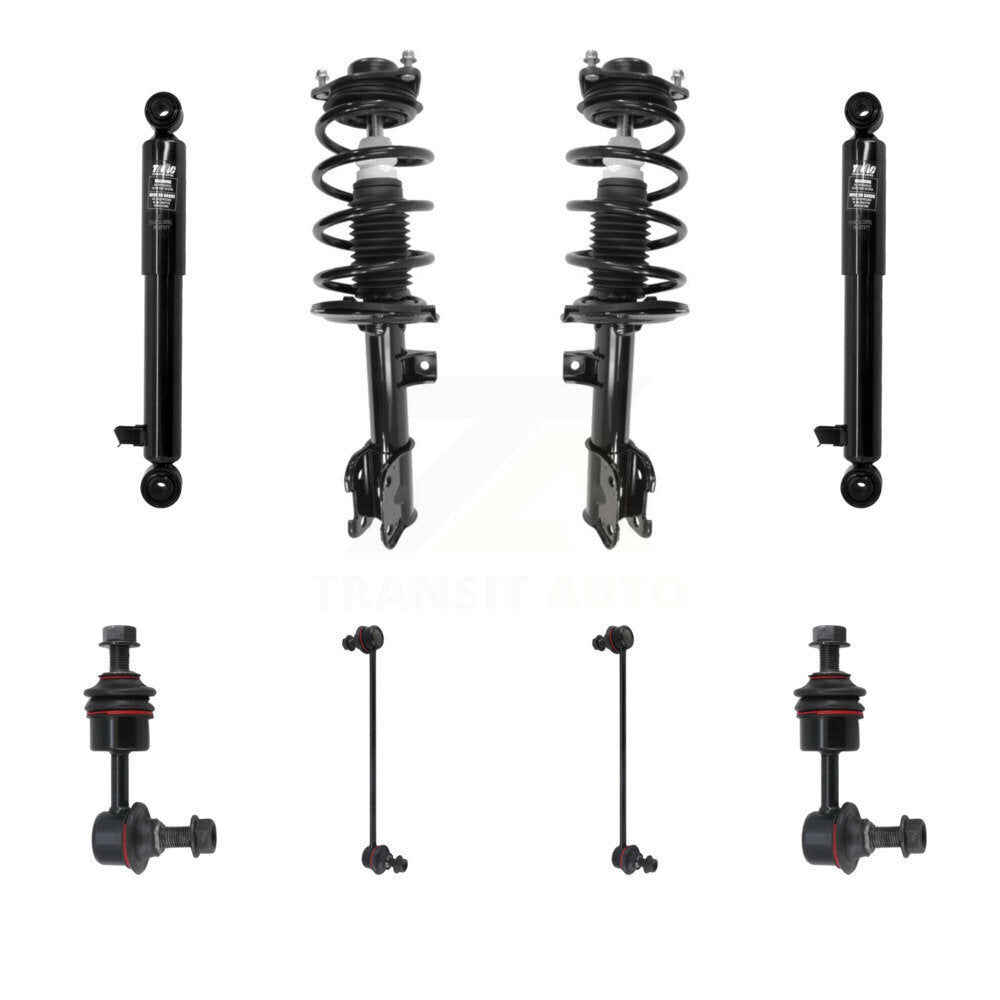 Transit Auto KSS-108334 Suspension Strut and Coil Spring Assembly for 2014-2015 Kia Sorento - Front and Rear