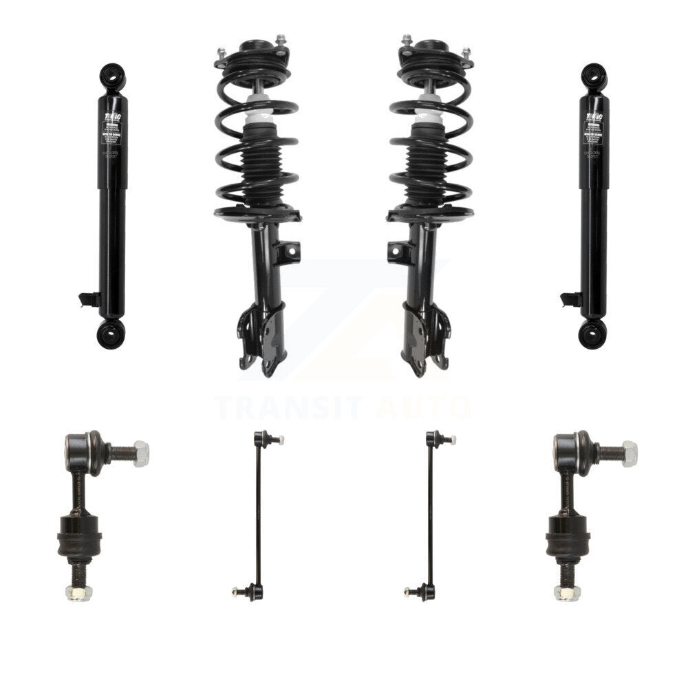 Transit Auto KSS-108337 Suspension Strut and Coil Spring Assembly for 2014-2015 Kia Sorento - Front and Rear