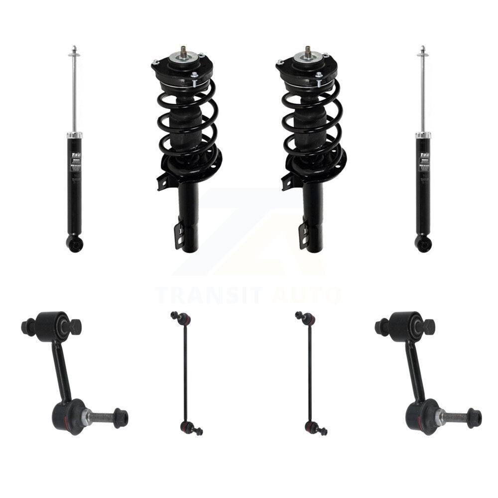 Transit Auto KSS-108360 Suspension Strut and Coil Spring Assembly for 2015 Volkswagen Jetta - Front and Rear