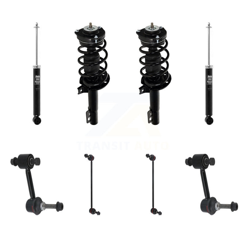 Transit Auto KSS-108360 Suspension Strut and Coil Spring Assembly for 2015 Volkswagen Jetta - Front and Rear