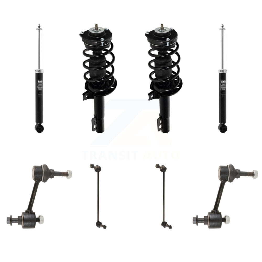 Transit Auto KSS-108361 Suspension Strut and Coil Spring Assembly for 2015 Volkswagen Jetta - Front and Rear