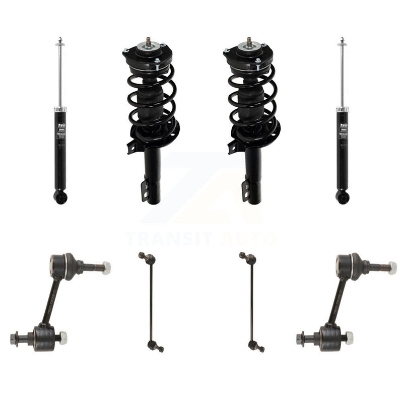 Transit Auto KSS-108361 Suspension Strut and Coil Spring Assembly for 2015 Volkswagen Jetta - Front and Rear