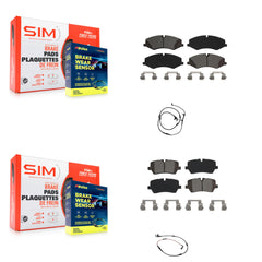 SIM KSW-100011 Disc Brake Pad for 2016-2017 Land Rover Range Rover, Land Rover Range Rover Sport - Front and Rear