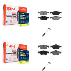 SIM KSW-100017 Disc Brake Pad for 2006-2009 Mercedes-Benz E350 - Front and Rear