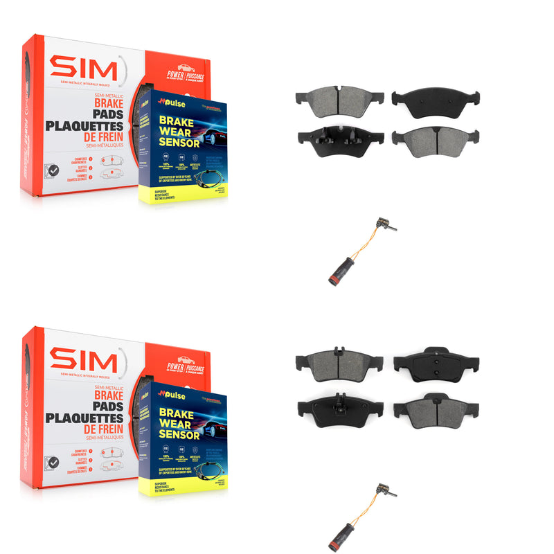 SIM KSW-100017 Disc Brake Pad for 2006-2009 Mercedes-Benz E350 - Front and Rear
