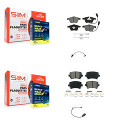 SIM KSW-100022 Disc Brake Pad for 2011 Audi A6 - Front and Rear