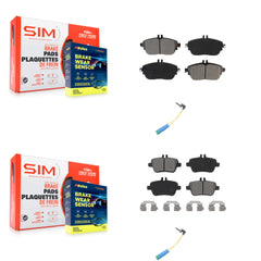 SIM KSW-100023 Disc Brake Pad for 2016-2019 Mercedes-Benz CLA250, Mercedes-Benz GLA250 - Front and Rear