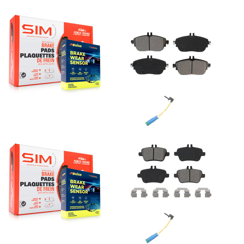 SIM KSW-100023 Disc Brake Pad for 2016-2019 Mercedes-Benz CLA250, Mercedes-Benz GLA250 - Front and Rear