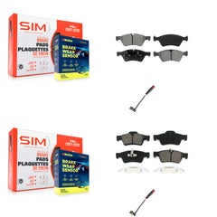 SIM KSW-100026 Disc Brake Pad for 2005-2013 Mercedes-Benz R350, Mercedes-Benz G55 AMG and More - Front and Rear