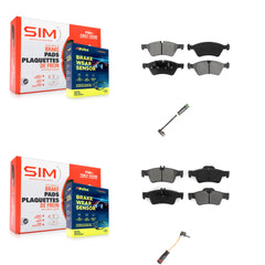 SIM KSW-100027 Disc Brake Pad for 2007-2009 Mercedes-Benz E550 - Front and Rear
