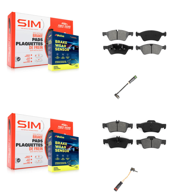 SIM KSW-100027 Disc Brake Pad for 2007-2009 Mercedes-Benz E550 - Front and Rear