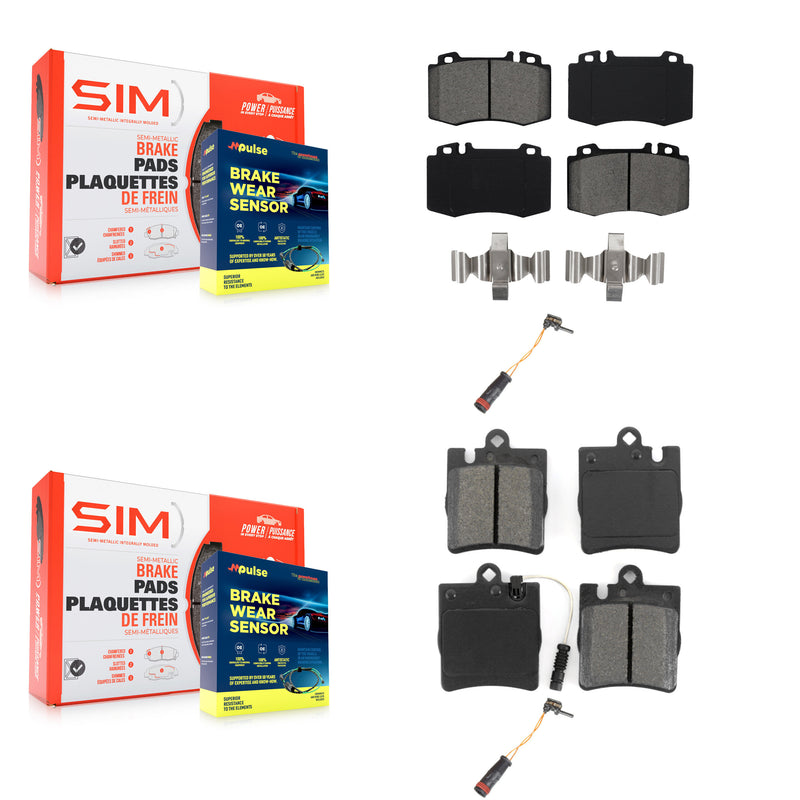 SIM KSW-100029 Disc Brake Pad for 2003-2007 Mercedes-Benz C350, Mercedes-Benz SLK350 and More - Front and Rear
