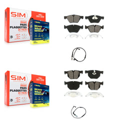 SIM KSW-100040 Disc Brake Pad for 2006-2007 BMW 525i - Front and Rear