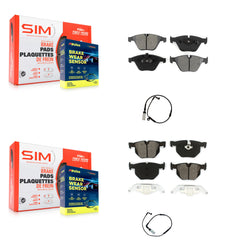 SIM KSW-100041 Disc Brake Pad for 2004-2010 BMW 528i xDrive, BMW 535i xDrive and More - Front and Rear