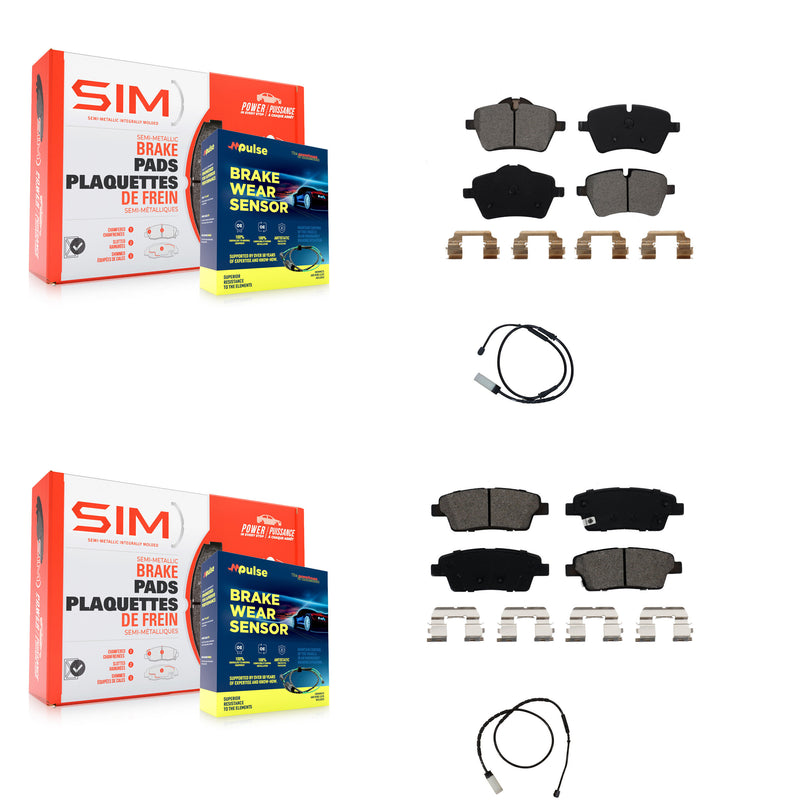 SIM KSW-100052 Disc Brake Pad for 2012-2016 Mini Cooper Paceman, Mini Cooper Countryman - Front and Rear