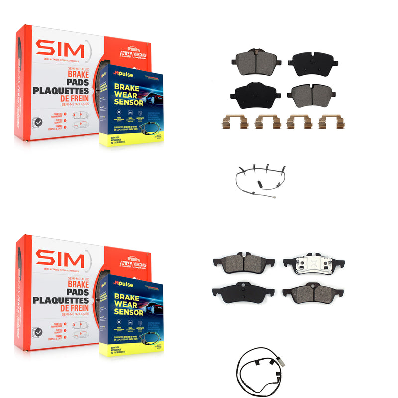 SIM KSW-100058 Disc Brake Pad for 2006 Mini Cooper - Front and Rear