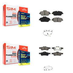 SIM KSW-100060 Disc Brake Pad for 2007-2008 Mini Cooper - Front and Rear
