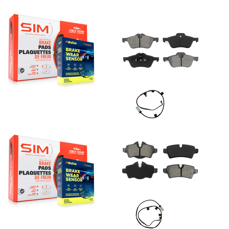 SIM KSW-100061 Disc Brake Pad for 2007-2008 Mini Cooper - Front and Rear