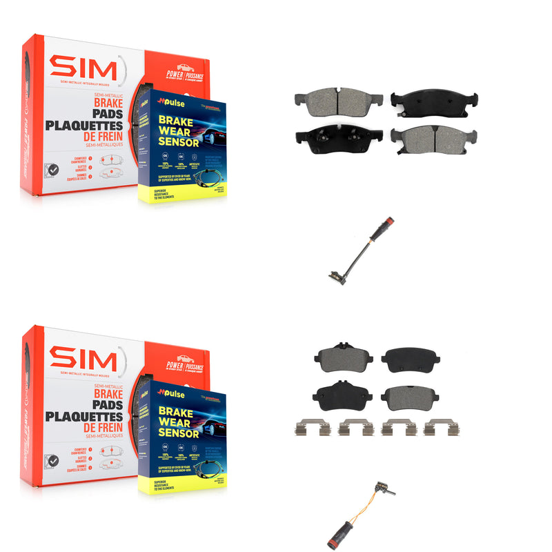 SIM KSW-100076 Disc Brake Pad for 2012-2018 Mercedes-Benz GLE400, Mercedes-Benz GLE350, Mercedes-Benz ML350 - Front and Rear