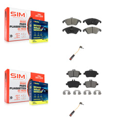 SIM KSW-100078 Disc Brake Pad for 2012-2016 Mercedes-Benz SLK350 - Front and Rear